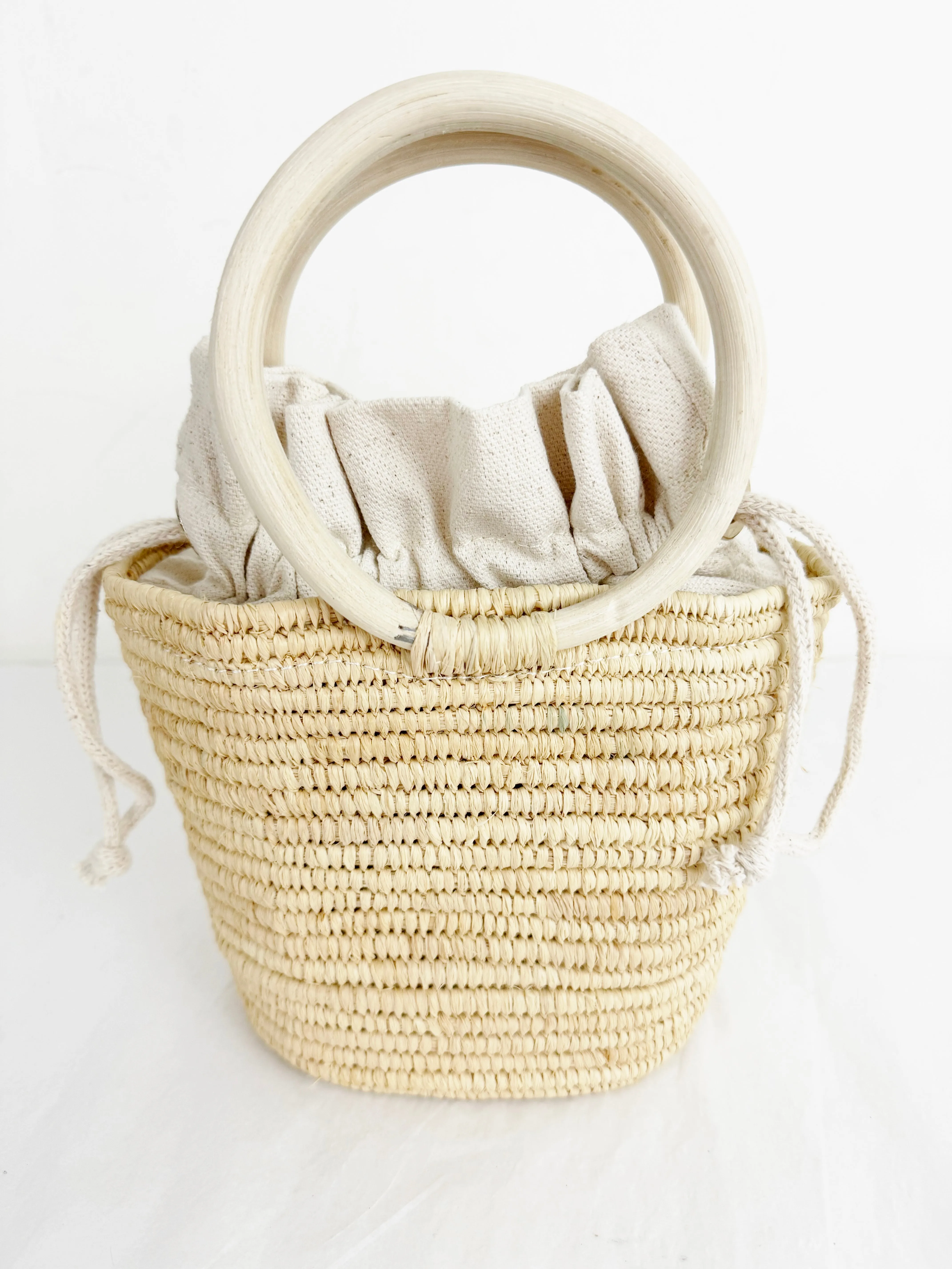 Poolside NY Woven Handle Bag