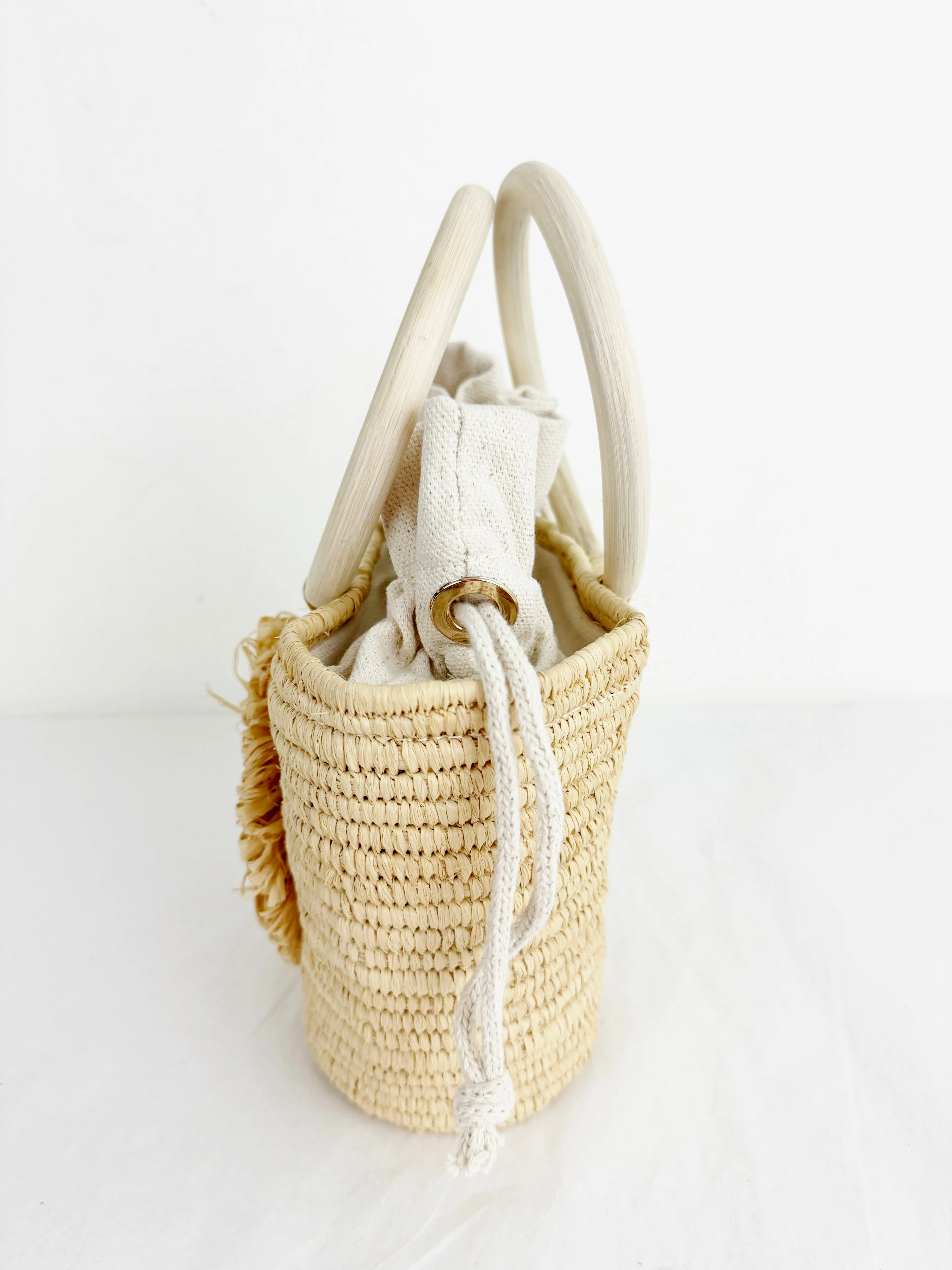 Poolside NY Woven Handle Bag