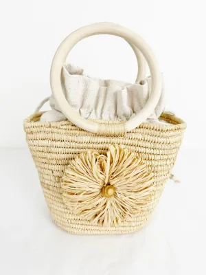 Poolside NY Woven Handle Bag