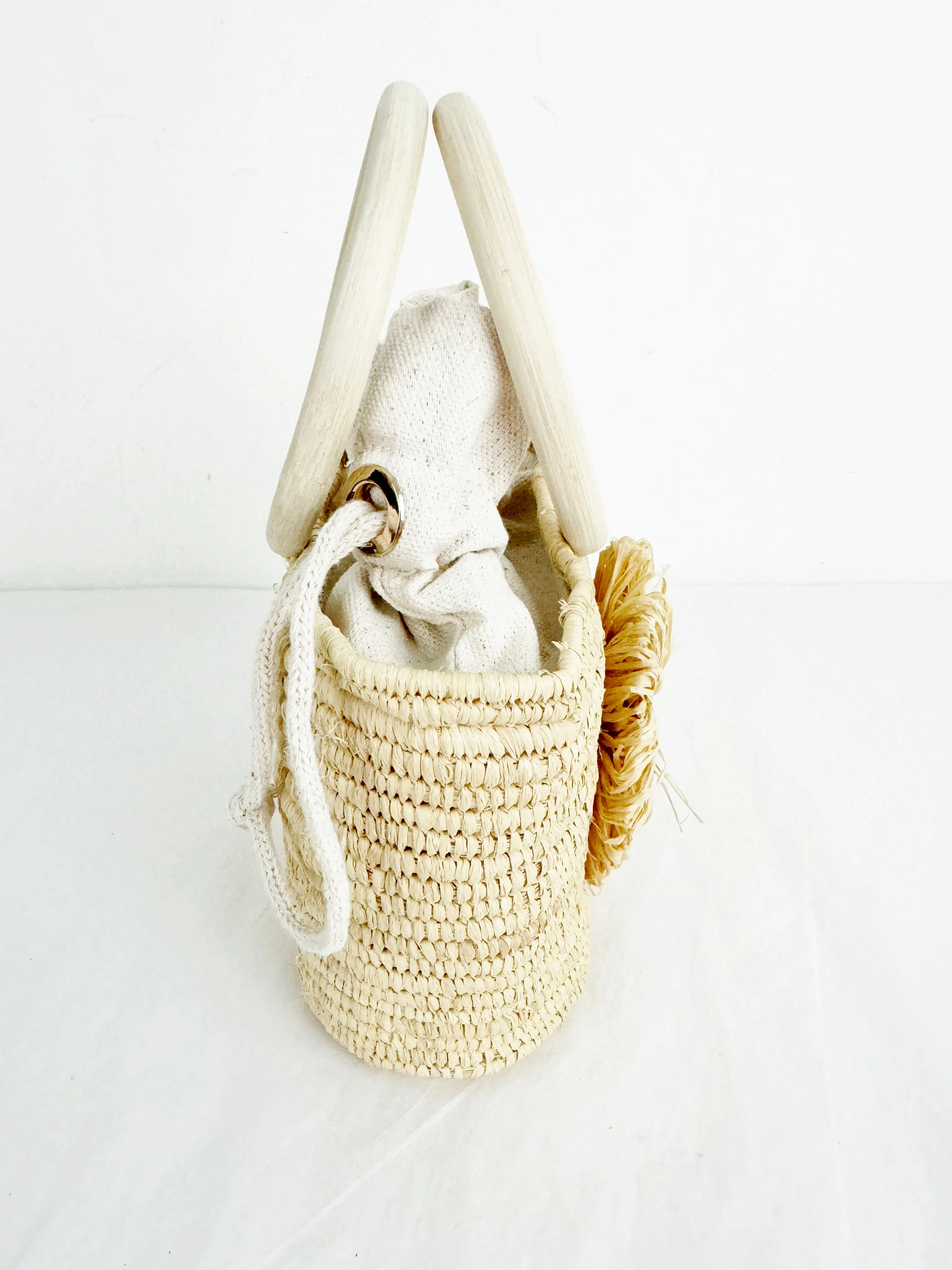 Poolside NY Woven Handle Bag