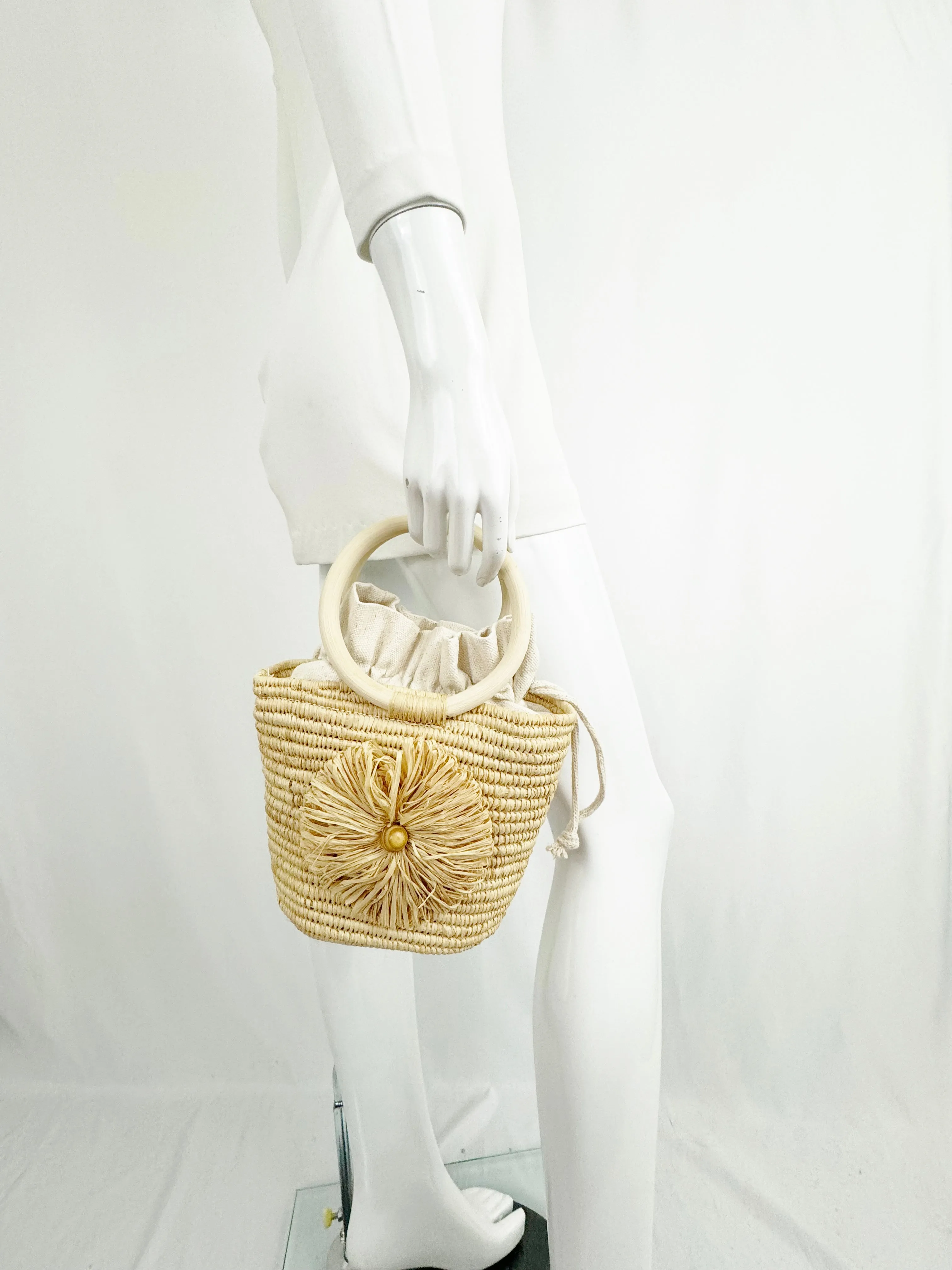 Poolside NY Woven Handle Bag