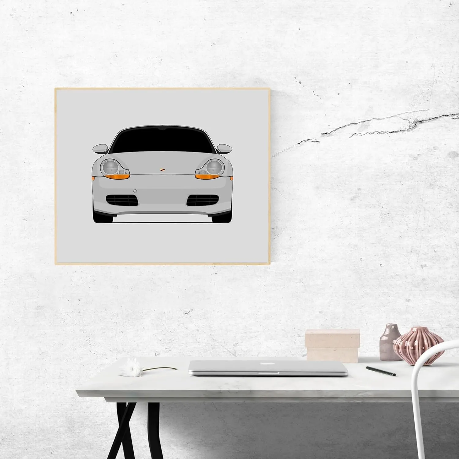Porsche Boxster 986 (1996-2001) Print Wall Art Decor Handmade - 17x22" Satin Print (Unframed)