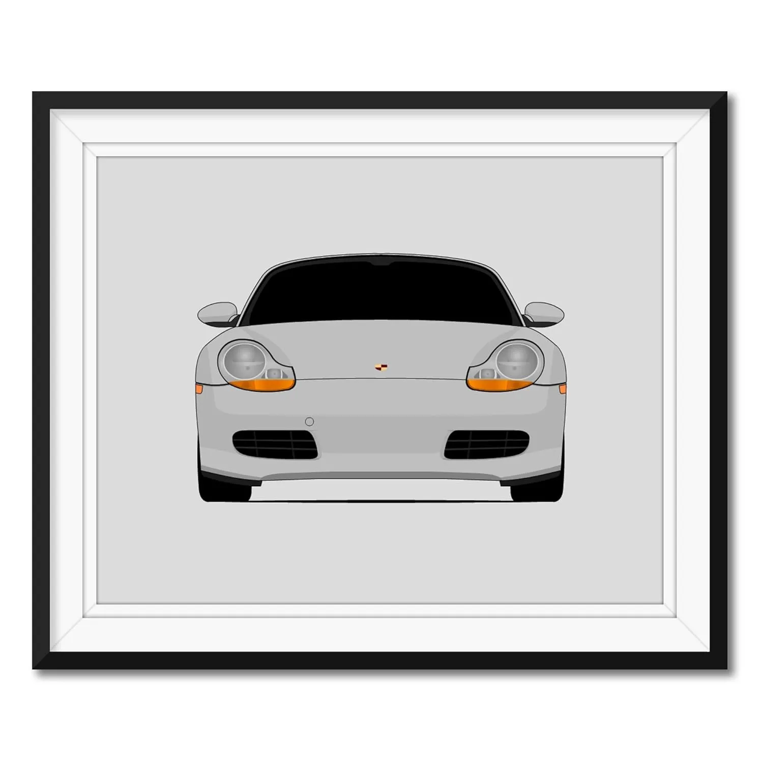 Porsche Boxster 986 (1996-2001) Print Wall Art Decor Handmade - 17x22" Satin Print (Unframed)