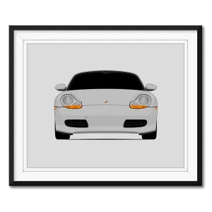 Porsche Boxster 986 (1996-2001) Print Wall Art Decor Handmade - 17x22" Satin Print (Unframed)