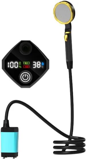 Portable Camping Shower Pump Reable Electric Shower Pump with Intelligent Digital Display/1606