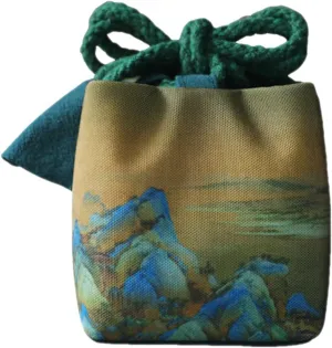 Printed Teaware Storage Bag Outdoor Travel-Tea-Bag Thickened Cotton Teacup-Teapot Bag Portable Empty Tea Container