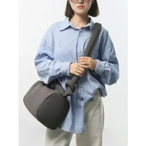 Puffy Nylon Crossbody Bag