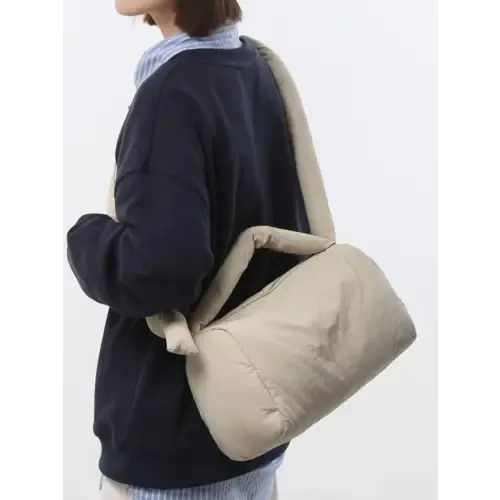 Puffy Nylon Crossbody Bag
