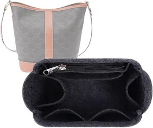 Purse Organizer for Arc de Triomphe bucket bag lining storage package insert3079grey-M