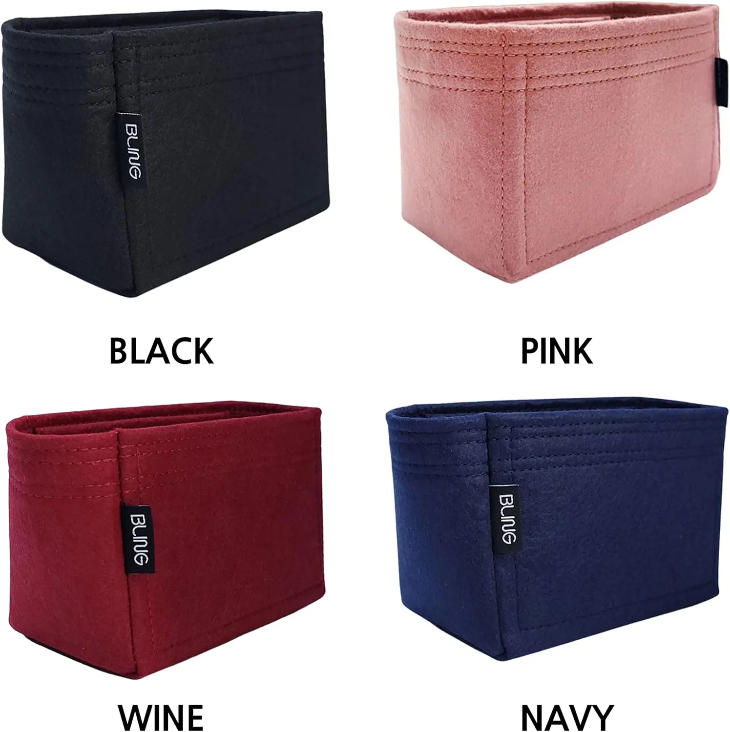 Purse Organizer for Prada Duet Bucket Insert Bag in Bag Shapers