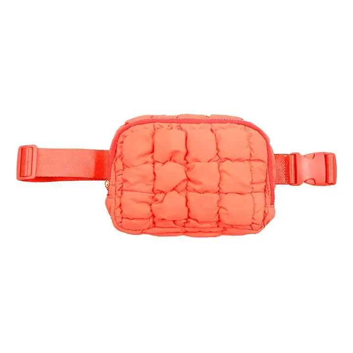 Quilted Puffer Waist Bag