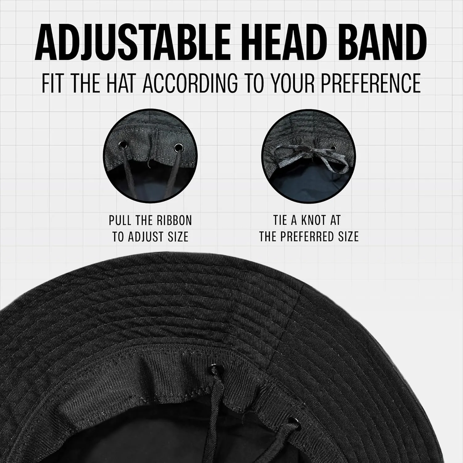 Rave Bucket Hat for Women & Men - Cute Bucket Hats - Festival Hat Adjustable 50  SPF Protection Rave Accessories