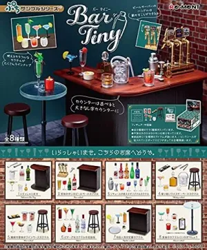 Re-Ment Miniature Bar Tiny Beer Wine Cocktail Full Set 8 Packs