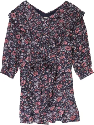 Rebecca Taylor Womens Floral Print Ruffled Dress