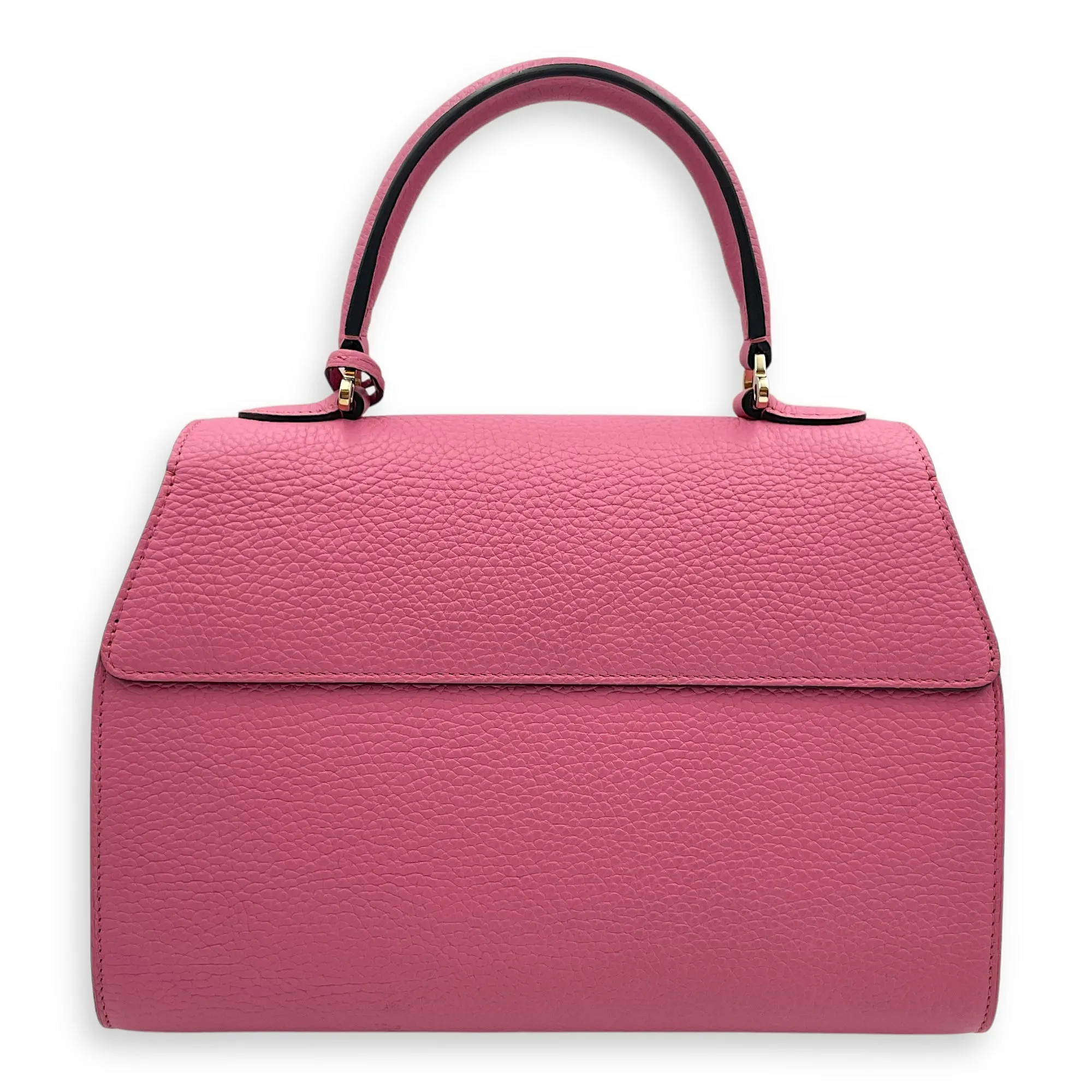 Rejane PM Pink Crossbody Bag in Calfskin, Gold hardware