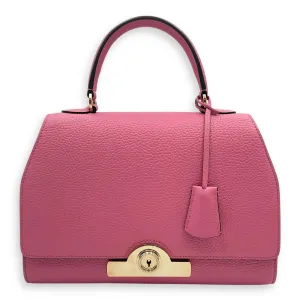 Rejane PM Pink Crossbody Bag in Calfskin, Gold hardware
