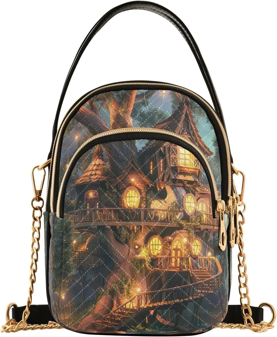 Retro Moon and Sun Cross Body Crossbody Bags for Women, Womens Handbags Trendy Small Shoulder Purses for Women
