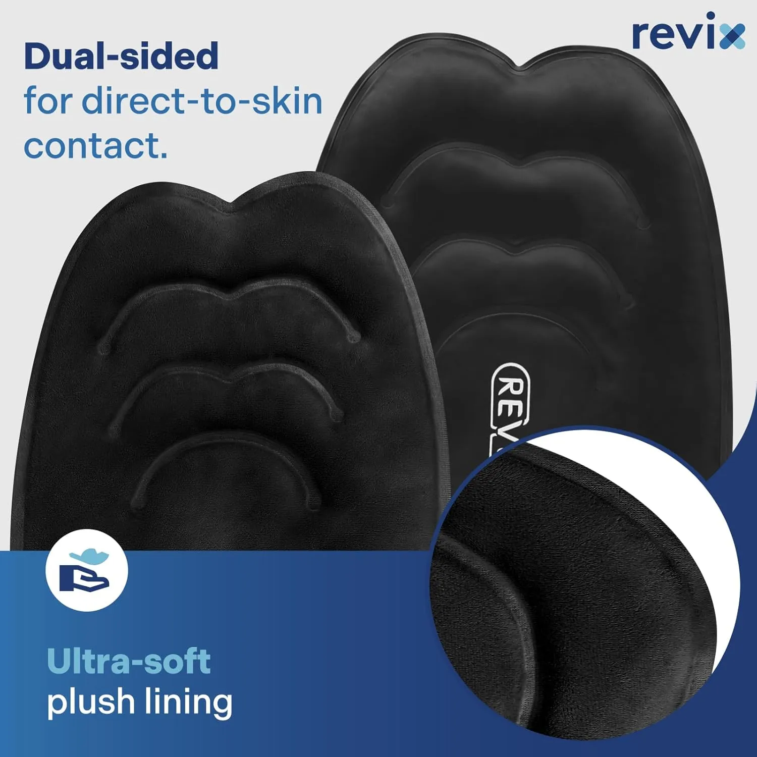 REVIX 20" XXXL Large Gel Ice Pack for Knee, Knee Ice Pack Wrap Around Entire Knee for Post-Workout Recovery, Ease Knee Discomfort and Fatigue, Promote Flexibility and Mobility, 2 Packs