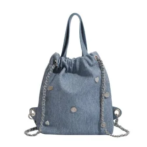 Rivet Chain Bucket Bag