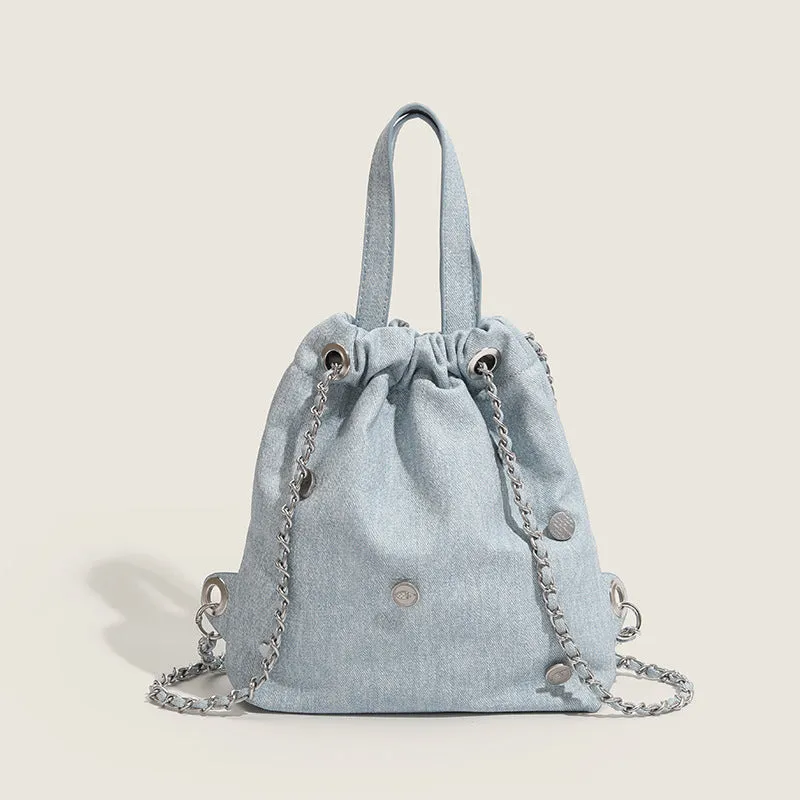 Rivet Chain Bucket Bag