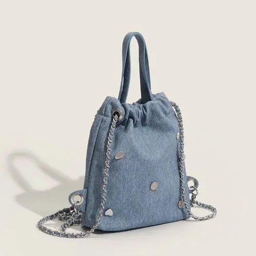 Rivet Chain Bucket Bag
