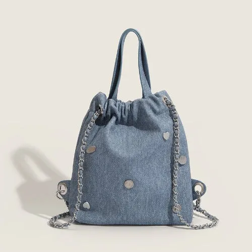 Rivet Chain Bucket Bag