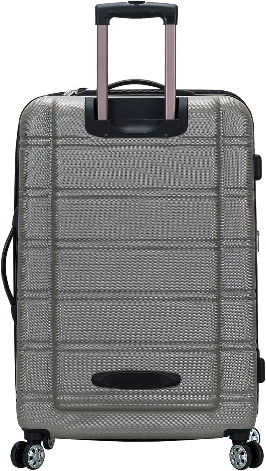 Rockland Melbourne Hardside Expandable Luggage with Spinner Wheels, Silver, 3-Piece Set (20/24/28)