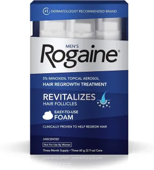 Rogaine Mens Foam Triple Pack