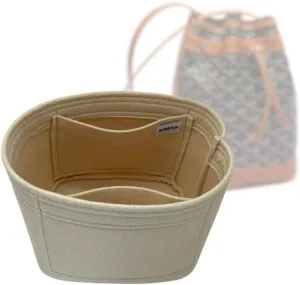 SAMORGA (5-21/ Go-Petit-Flot Bag Organizer for Petit Flot Bucket Bag Organizer Insert Innerbag (2mm Eggshell)