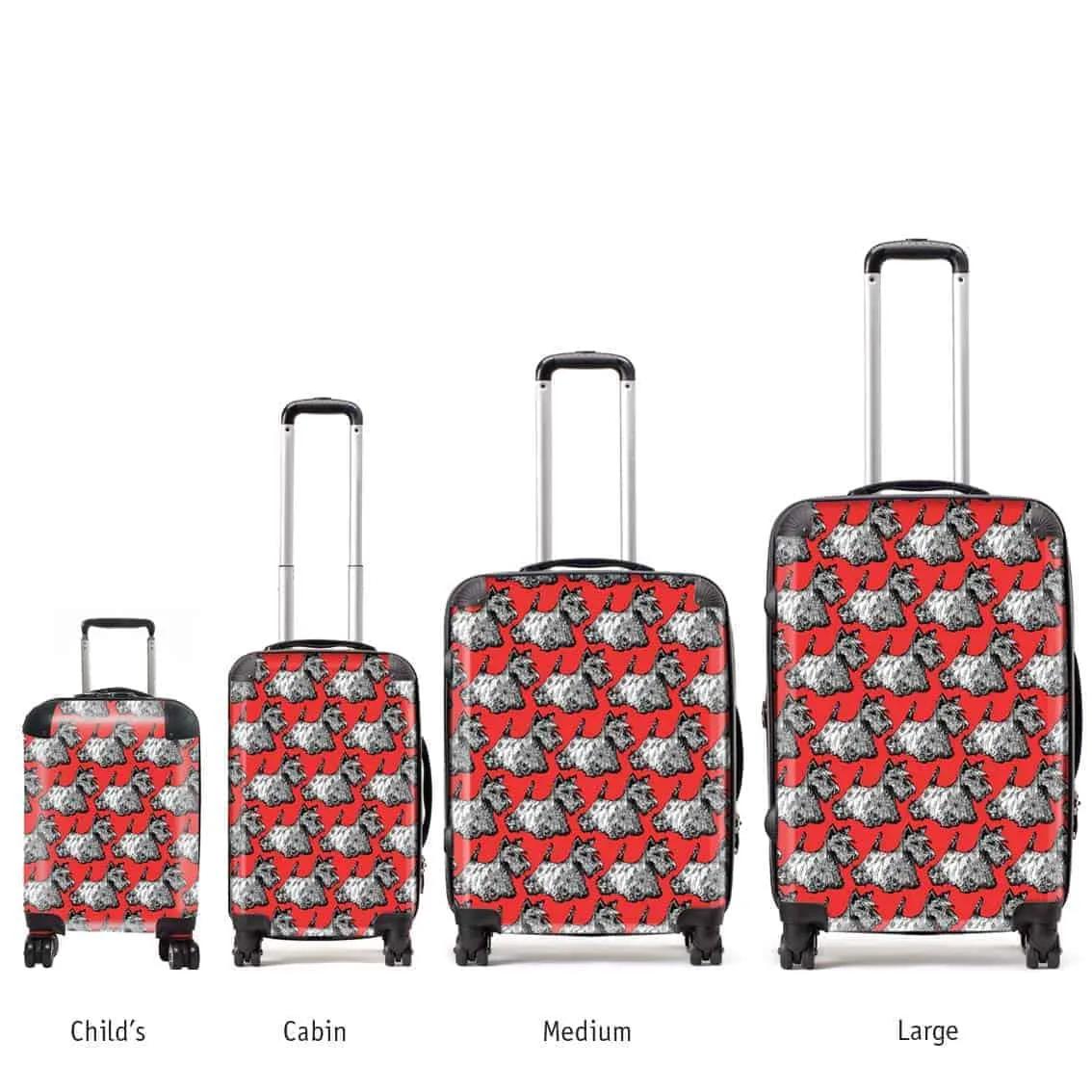Scotties Suitcases - red