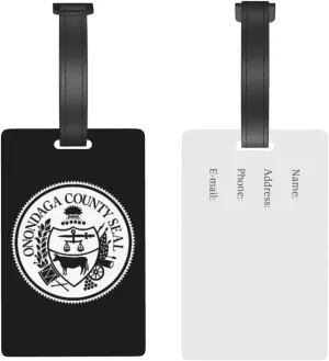 Seal of Onondaga County, New York Luggage Tags for Suitcases Travel Tags ID Labels for Women Men Travel Bag Luggage Accessories