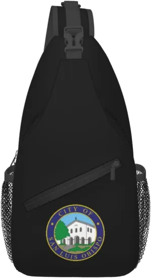 Seal Of San Luis Obispo, California Crossbody Bags For Women Men Chest Backpack Gym Shoulder Bag Travel Outdoor Sports Casual Crossbody Bags
