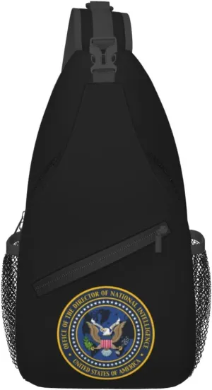 Seal of the Office of the Director of National Intelligence Crossbody Bags For Women Men Chest Backpack Gym Shoulder Bag Travel Outdoor Sports Casual Crossbody Bags