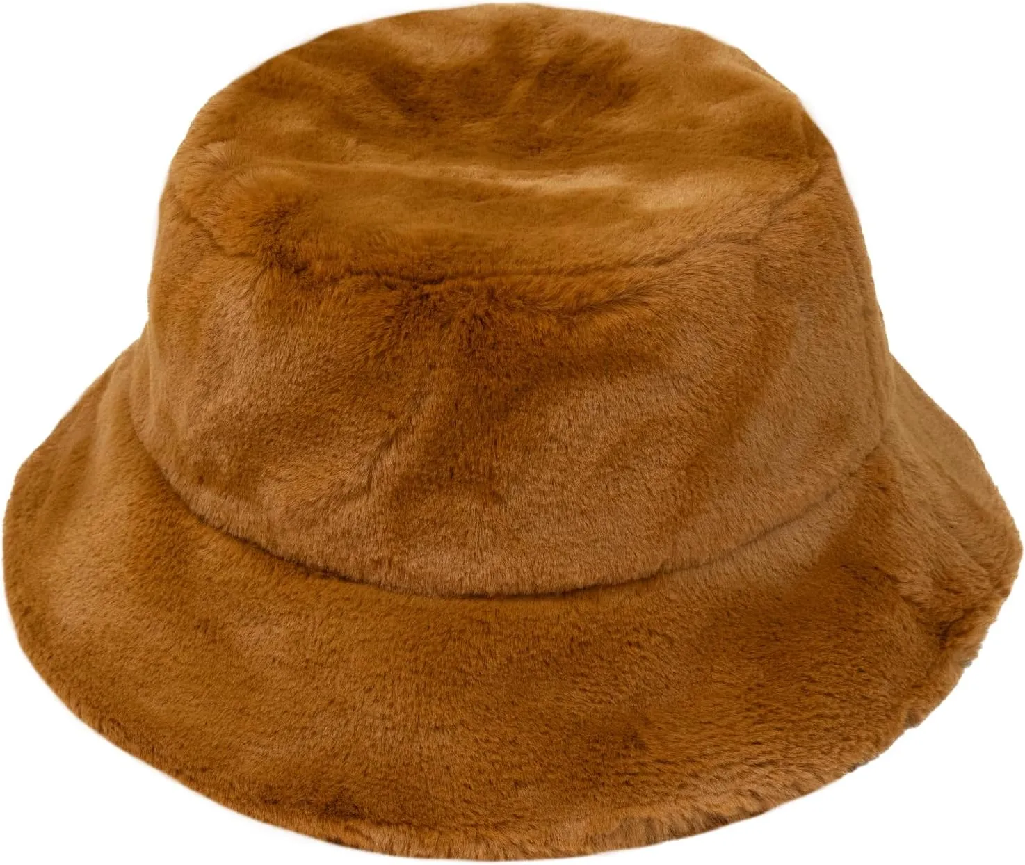 Sherpa Faux Fur Reversible Bucket Hat for Women - Furry Bucket Hat - Sherpa Bucket Hat for Winter