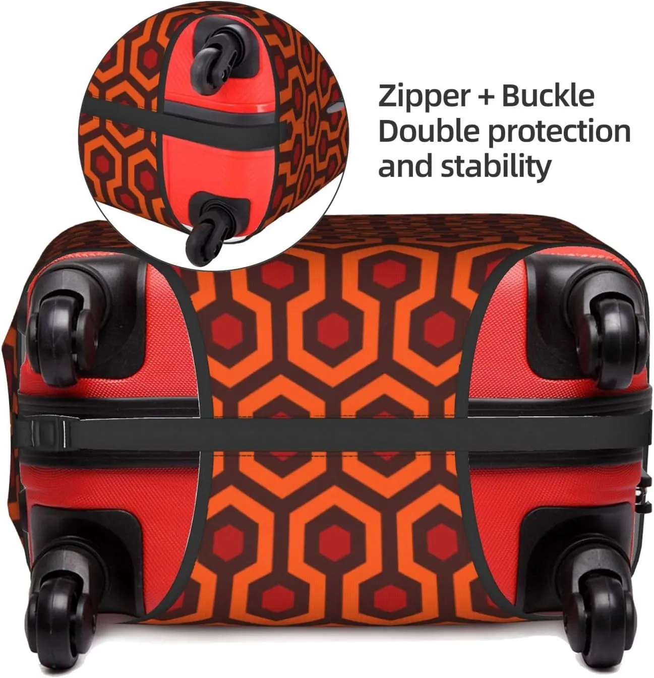 Shining Overlook Print Luggage Cover For Suitcases, Elastic Travel Bag For Luggage, Stylish Design