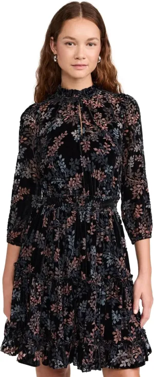 Shoshanna Women's Velvet Burnout Arlene Dress