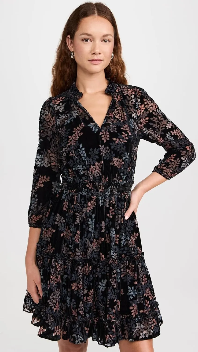 Shoshanna Women's Velvet Burnout Arlene Dress