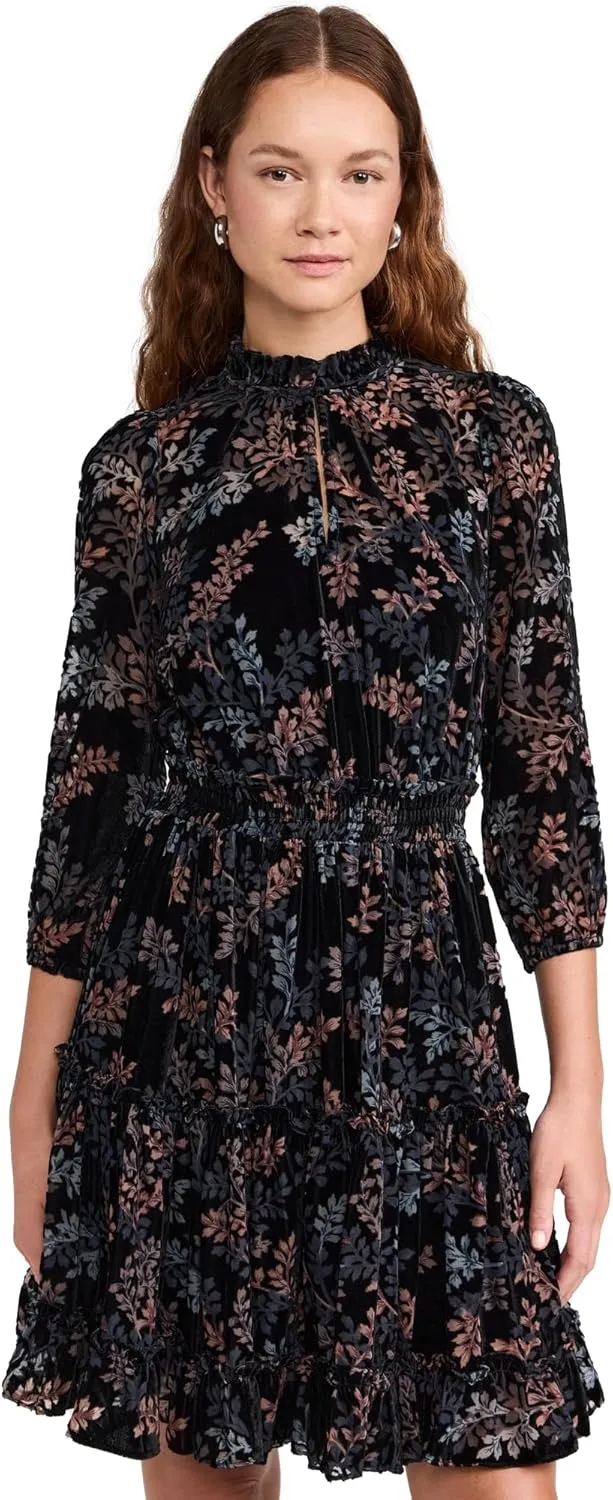 Shoshanna Women's Velvet Burnout Arlene Dress