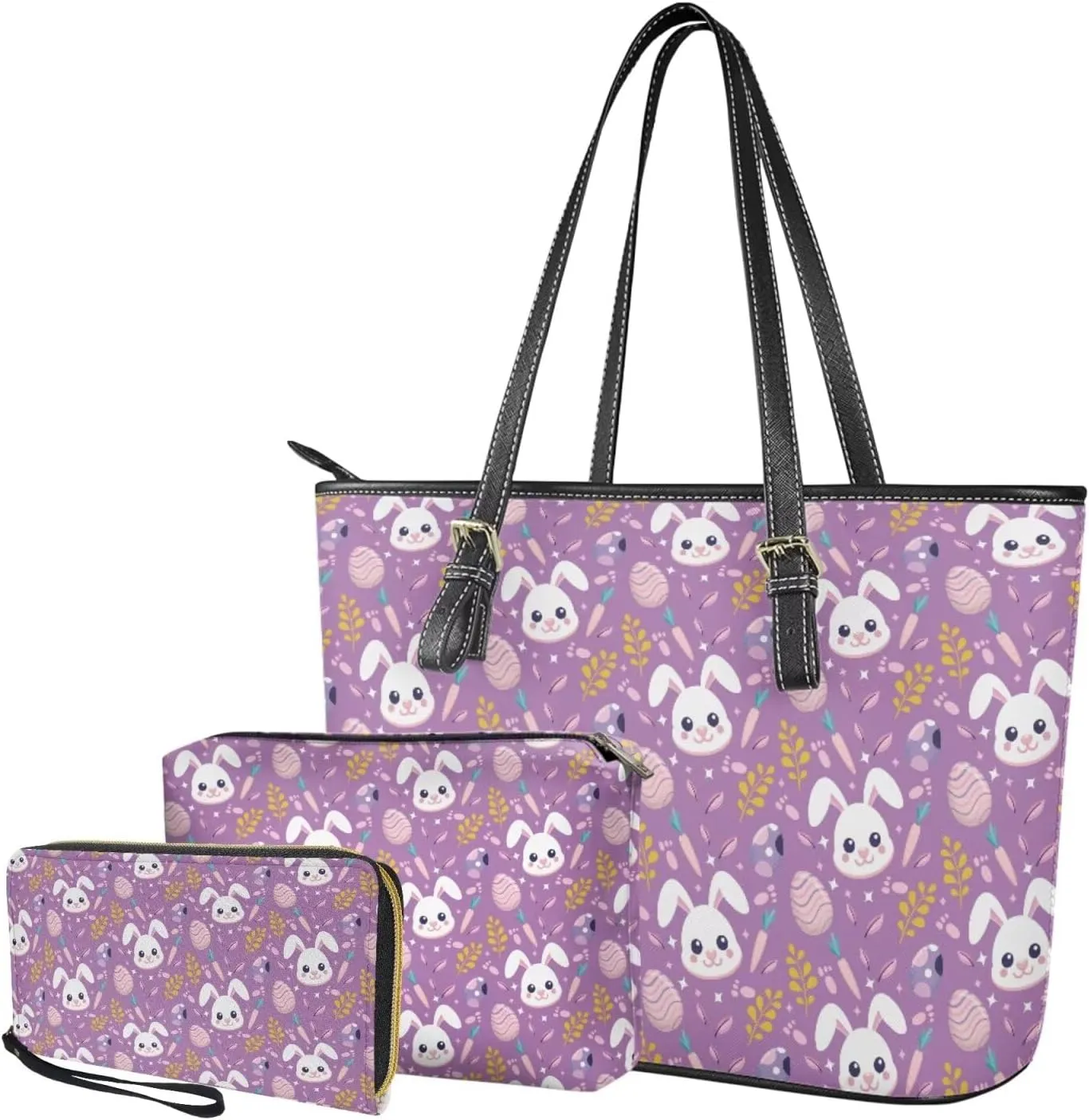 Shoulder Bags Set 3 Piece Bucket Bags Satchel Bags for Women Women's Wristlet Handbags Purses for Women