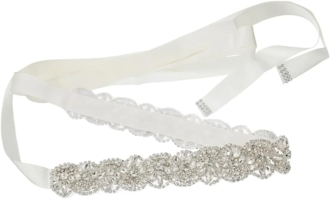 Silk Wedding Belt with Crystal Embellishments Elegant Bridal Waistband for Bridesmaids Formal Occasions Accessory for Memorable Photo Moments