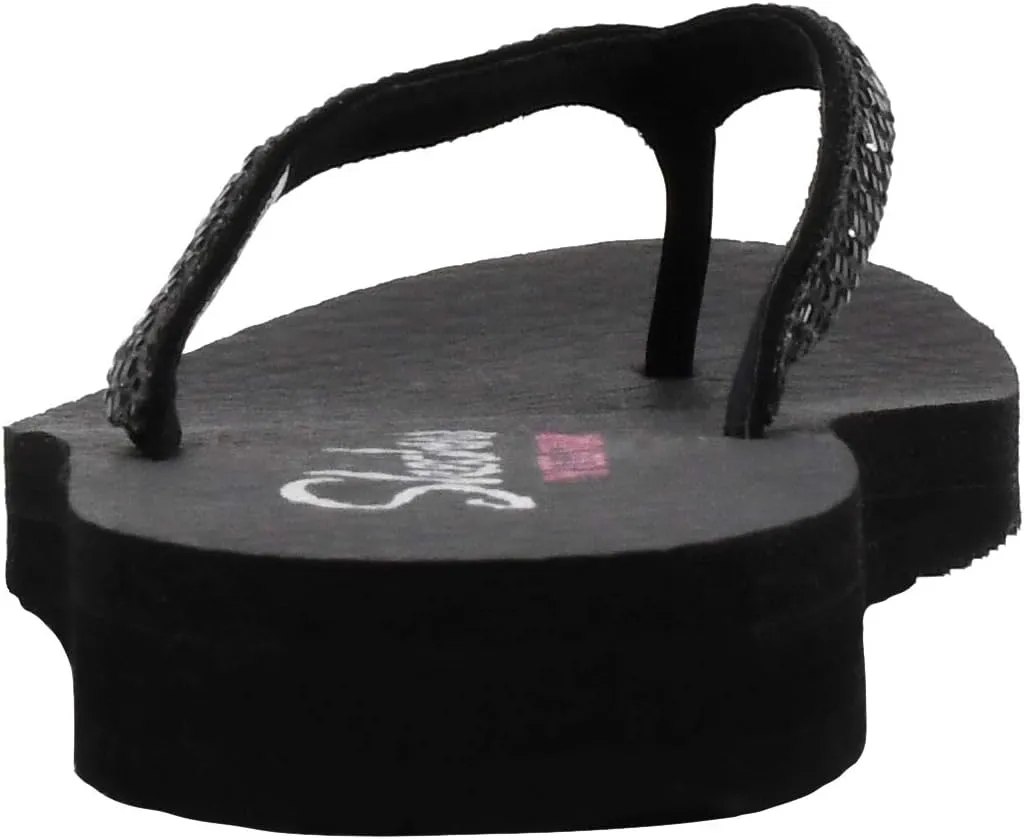 Skechers Women's Meditation Perfect 10 Square Rhinestone Embellished Thong