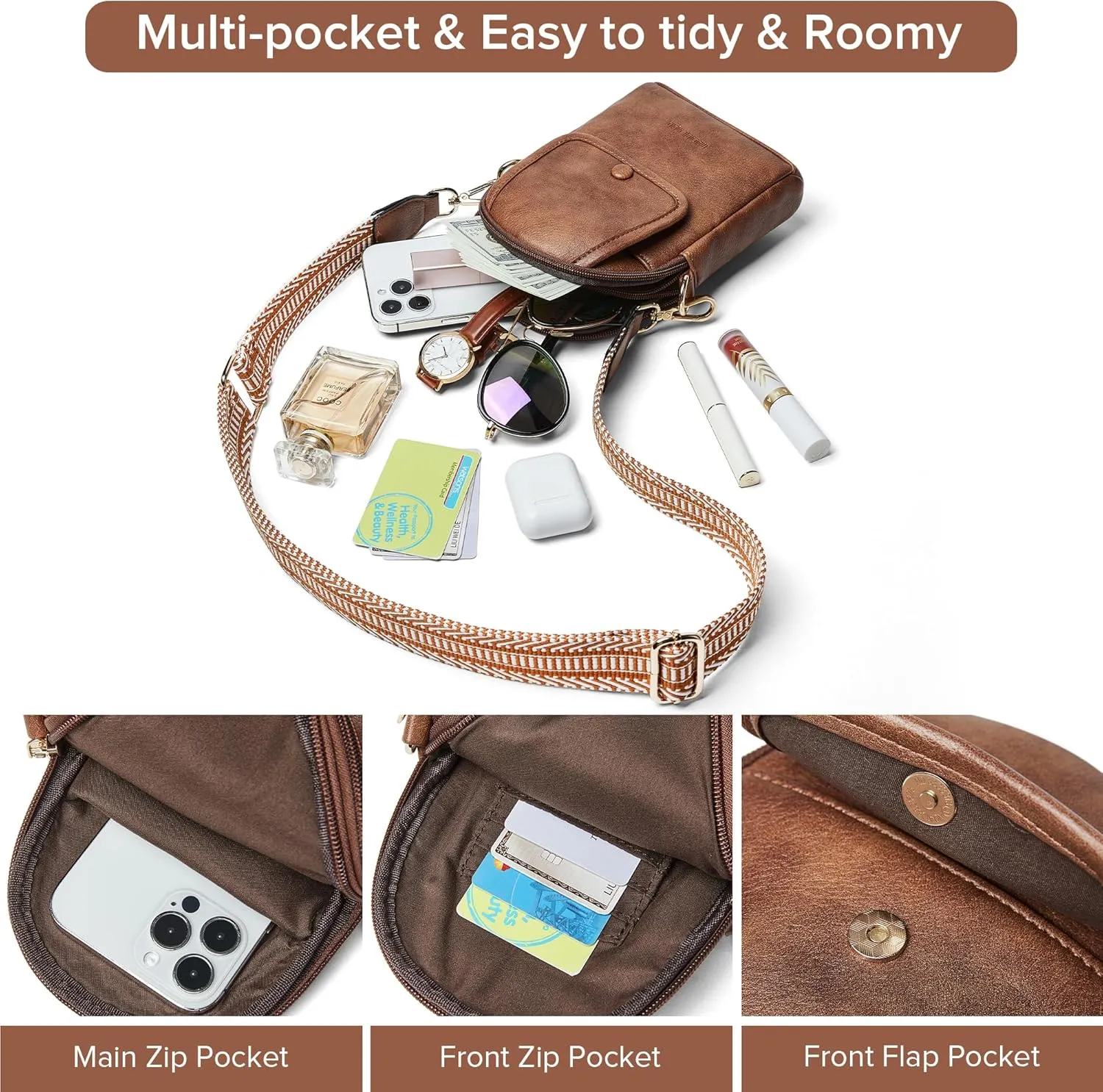 Sling Bag for Women - Crossbody & Fanny Pack for Shopping Travel