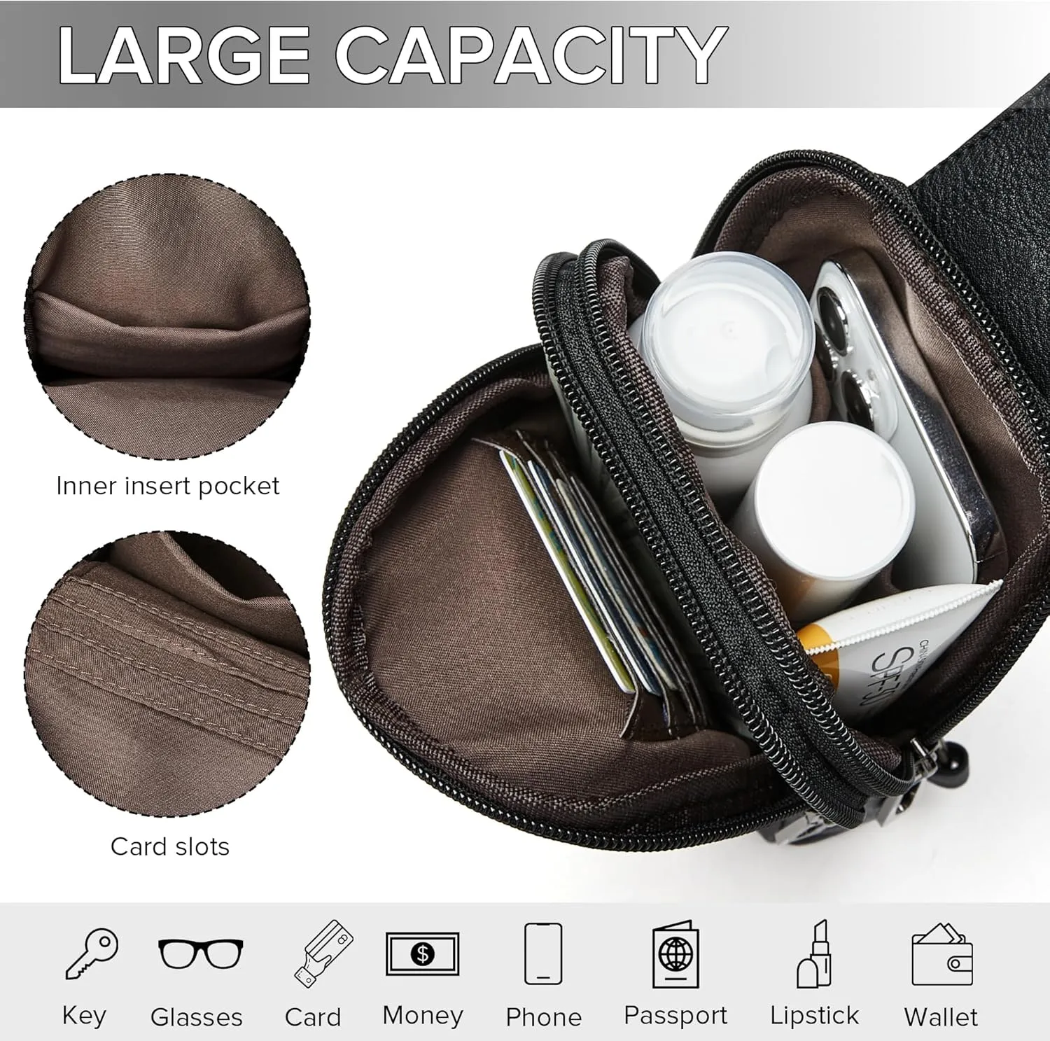 Sling Bag for Women - Crossbody & Fanny Pack for Shopping Travel