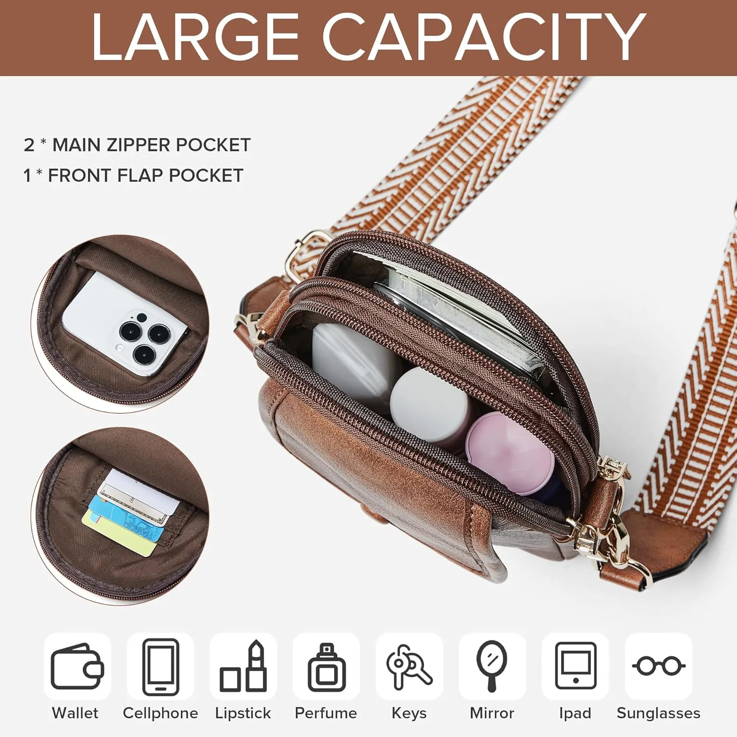 Sling Bag for Women - Crossbody & Fanny Pack for Shopping Travel