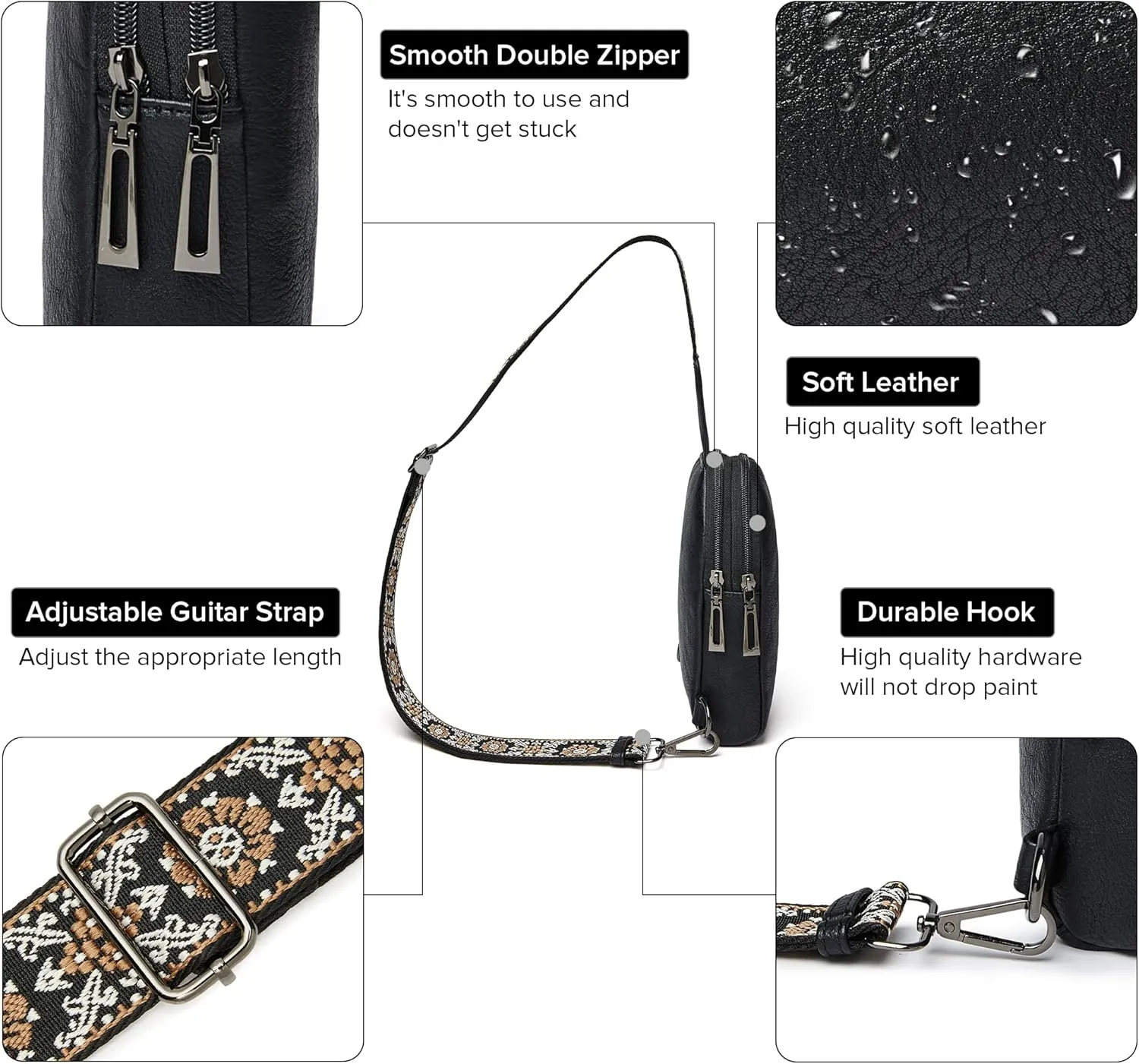 Sling Bag for Women - Crossbody & Fanny Pack for Shopping Travel