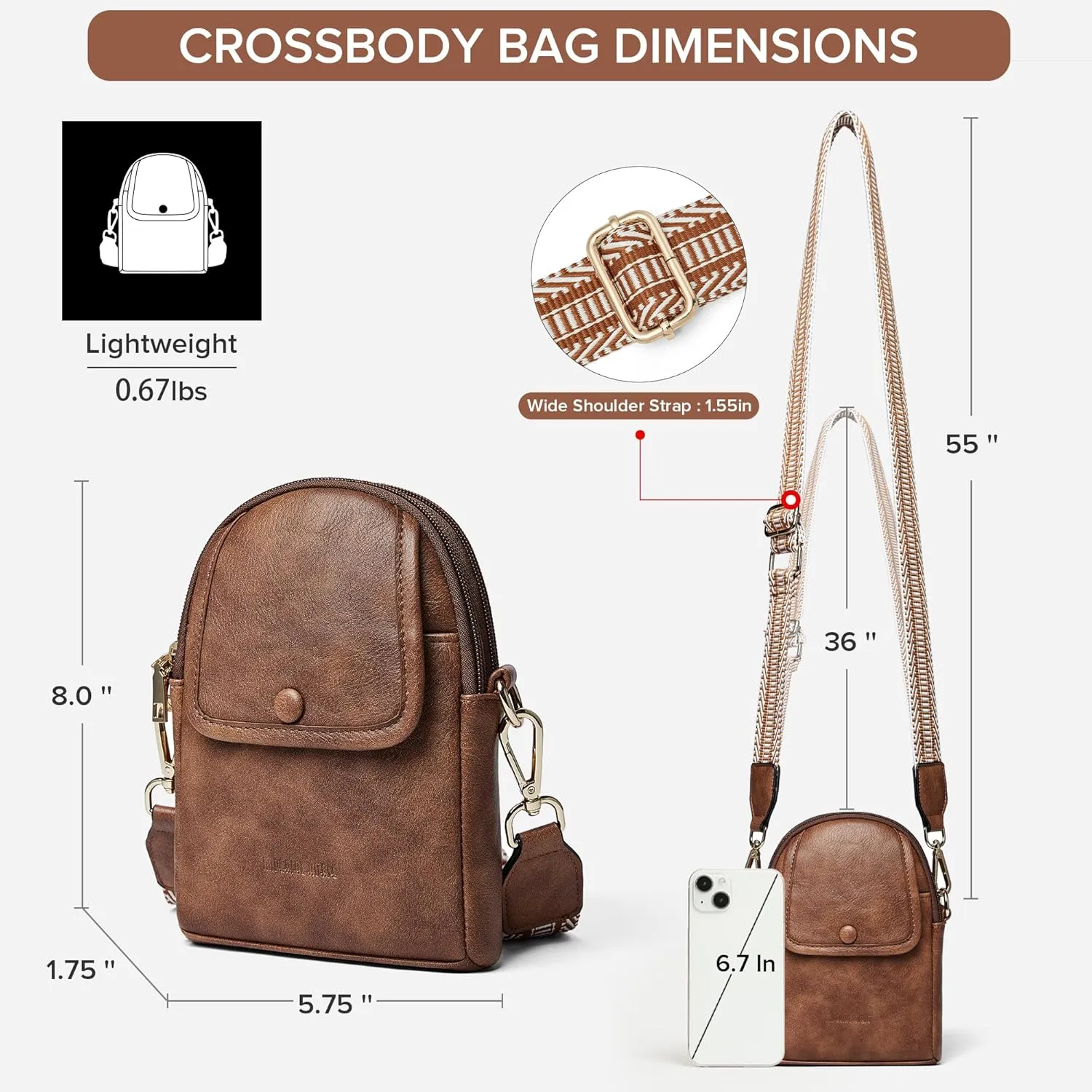 Sling Bag for Women - Crossbody & Fanny Pack for Shopping Travel