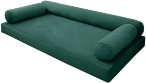 SLIPCOVER ONLY S.V6 Velvet Indoor Daybed Mattress Pillow Covers Knife Edge Twin AD317