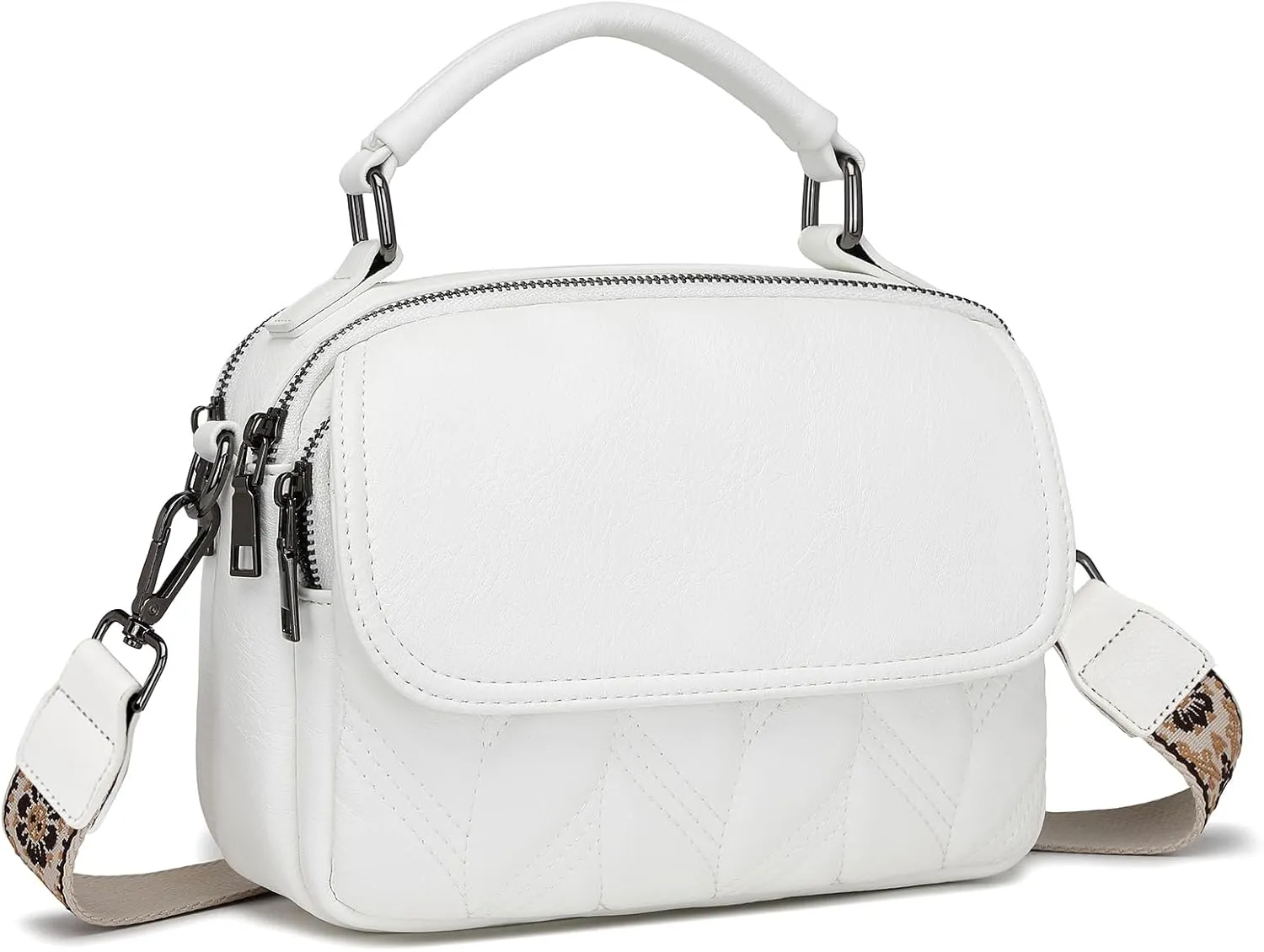 Small Corssbody Purses For Women Vegan Leather Cross Body Handbags Crossbody Shoulder Bags With Detachable Strap