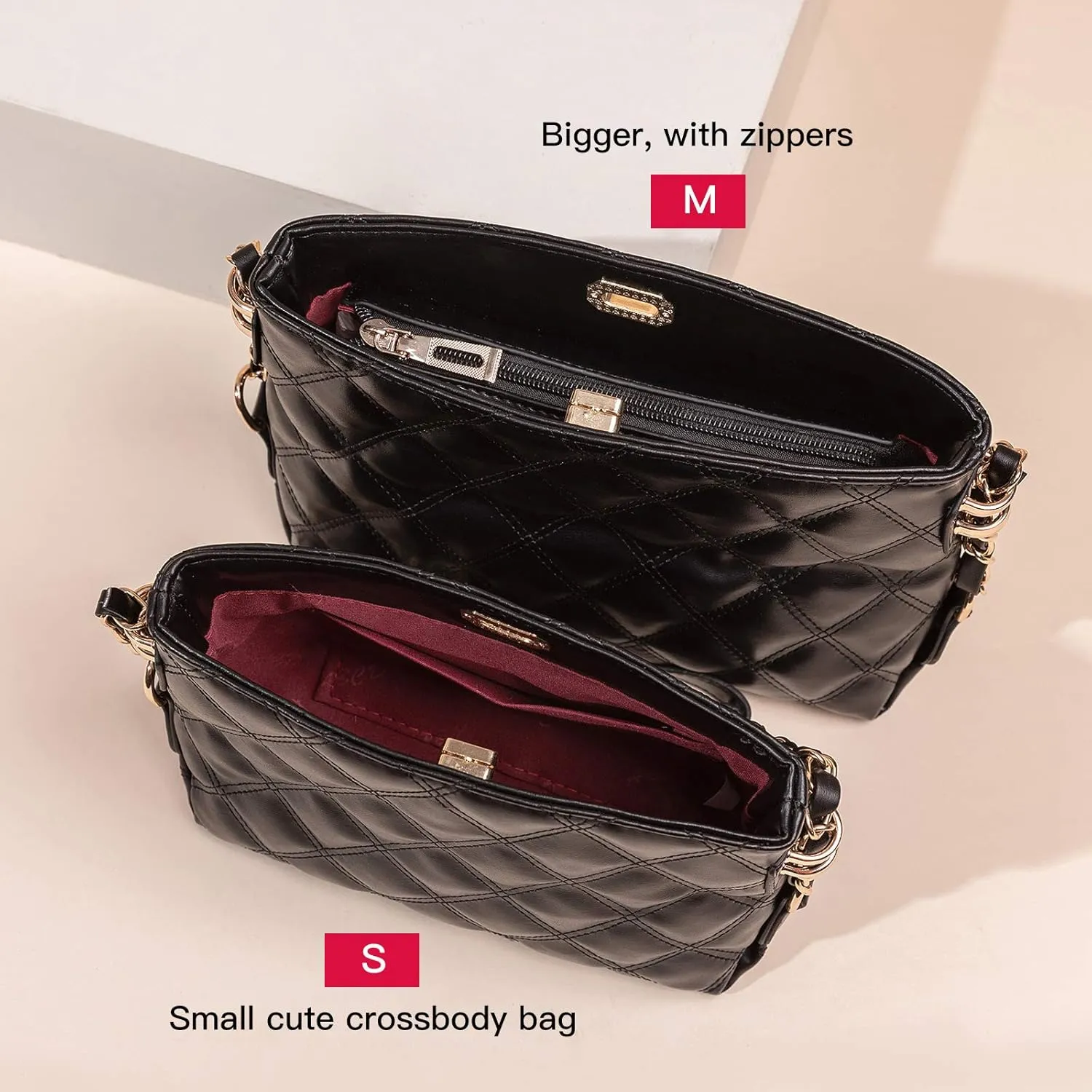 Small Crossbody Bags for Women Purses Fashion Leather Lightweight Handbags Shoulder Bag