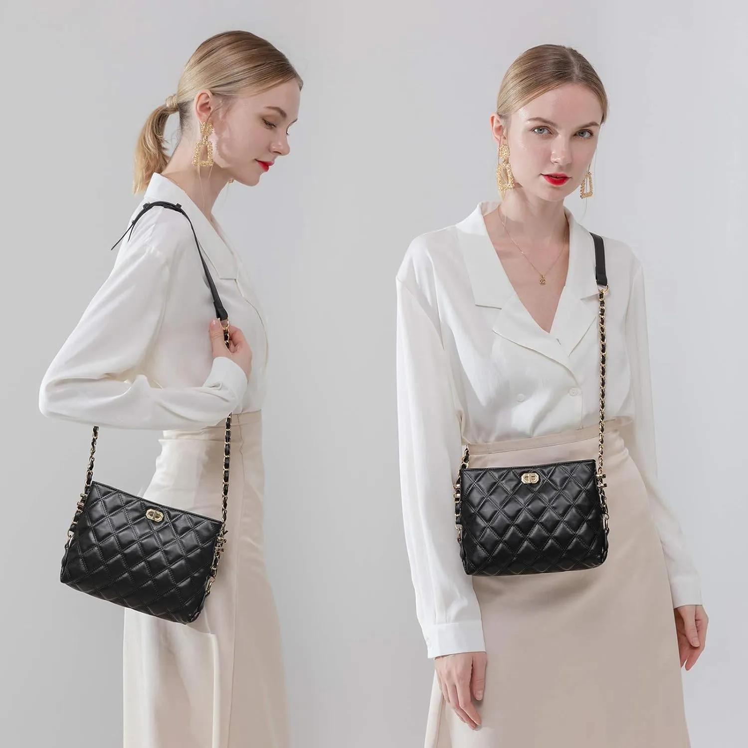 Small Crossbody Bags for Women Purses Fashion Leather Lightweight Handbags Shoulder Bag